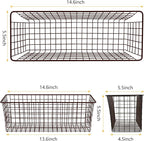 2 Sets Extra Large Hanging Wall Basket, WallmountedFruit Vegetable Toy Snack - Image 2