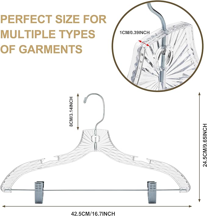 Quality Clear Plastic Skirt Hangers - Image 5