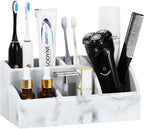 Luxspire Electric Toothbrush Holders, Bathroom Organizer Countertop Caddy 5 by Luxspire