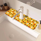 Halloween Pumpkin Bat Ghost Kitchen Sink Splash Guard Mat Absorbent Fast Drying - Image 2