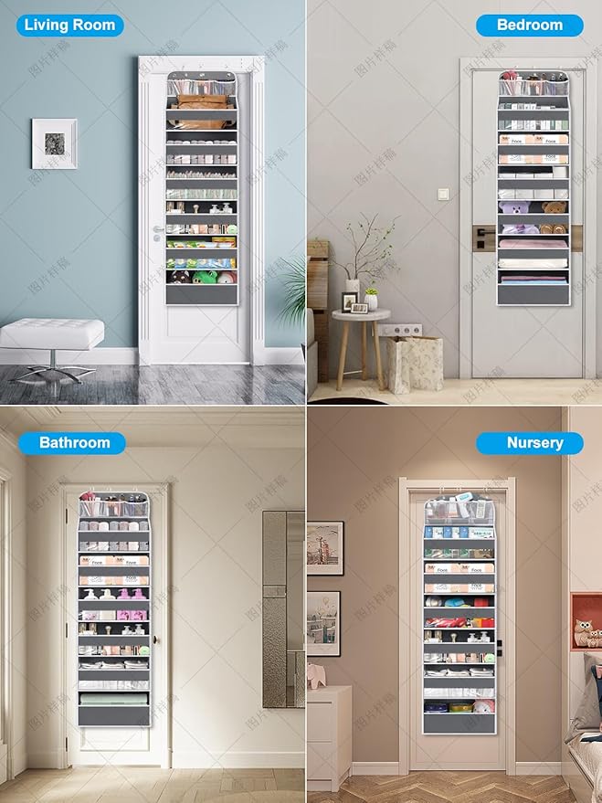 Over the Door Organizer 7 Tiers - 55lb Heavy Duty Door Hanging Organizer - Image 7