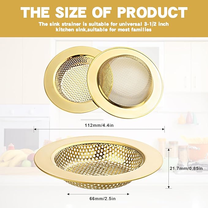 RQYEKDO Kitchen Sink Strainer Stainless Steel - Image 5