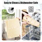 Silicone Dish Drying Mat for Kitchen Counter, Dish Drying Pad, Non-Slip Drain - Image 4