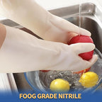 BOOMJOY Nitrile Cleaning Gloves, Heavy Duty Dishwashing Gloves, Reusable Large - Image 4