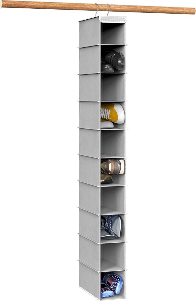 Simple Houseware 10 Shelves Hanging Shoes Organizer Holder by SimpleHouseware