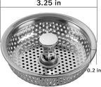 Kitchen Sink Stainless Steel Basket Strainer Replacement - Image 2