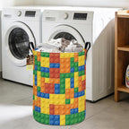 HUNRUNG Laundry Hamper, Large Canvas Fabric Lightweight Storage Basket Toy - Image 8