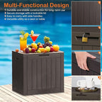 Sweetcrispy Deck Box with 31 Gallon Capacity, Weatherproof Resin Lockable Outdoor Storage for Secure Package Deliveries and Indoor Storage in Garden or Patio, Backyard - Image 5