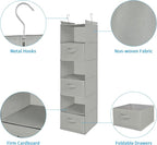 MAX Houser 6 Tier Shelf Hanging Closet Organizer, Closet Hanging Shelf - Image 9