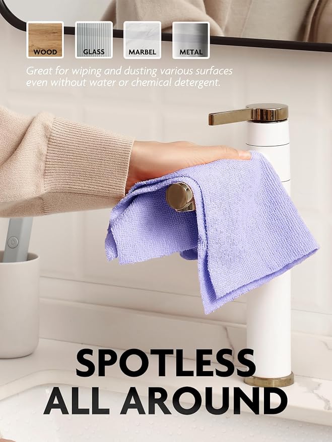 Fantasticlean Microfiber Cleaning Cloth Roll -60 Pack, Tear Away Microfiber - Image 3