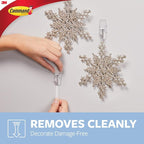 Command Clear Medium Wire Toggle Hooks, 20 Hooks and 24 Strips, Holds Up to 2 - Image 5