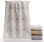 Pidada Hand Towels Set of 2 Diamond Pattern 100% Cotton Absorbent Soft - Image 6