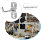 Garneck 12Pcs Metal Display Pegboard Hooks Cabinet Display Tool Hook - Image 5