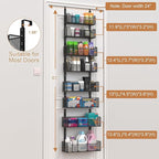 Over The Door Organizer, 8-tier Metal Door Organizer Hanging - Image 3