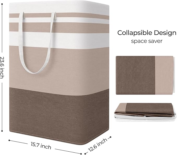 StorageRight Large Collapsible Laundry Basket Hamper - Image 2