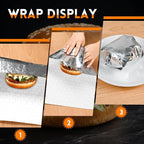 EcoDispose Pre-Cut Insulated Foil Sandwich Wrap Sheets Grease-Resistant - Image 4