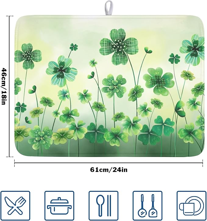St Patrick's Day Dish Drying Mat - Image 2