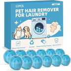 12 PCS Pet Hair Remover for Laundry, Reusable Dog & Cat Hair Remover for Laundry by Jugpun