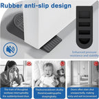 Rubber Small Door Stopper Wedge – 4 Pack Black Door Stoppers Wedge - Image 7