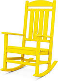 POLYWOOD R100LE Presidential Outdoor Rocking Chair, Lemon by POLYWOOD
