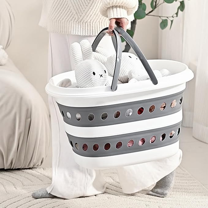 Compact Collapsible Laundry Basket, Small Size Pop-Up Hamper Perfect - Image 7
