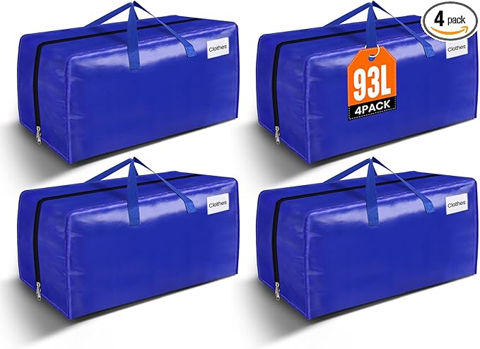 BlissTotes Moving Bags, Heavy Duty Moving Supplies & Storage Bags, Extra Large by BlissTotes