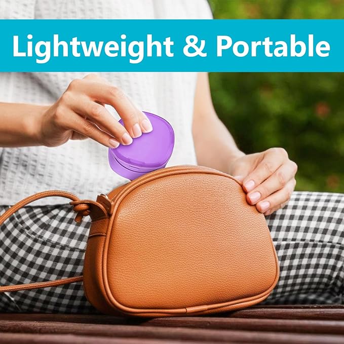 Purple Denture Cup Denture Bath Box Case - Image 8