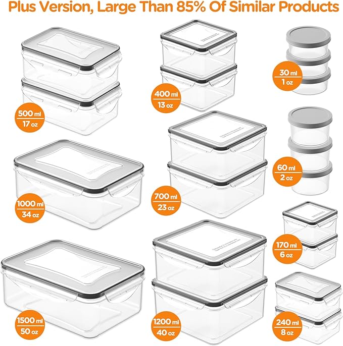 40 PCS Food Storage Containers - Image 2