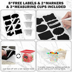 2QT NSF Food Storage Containers: 8 PCS Commercial Clear Square Food Storage - Image 7