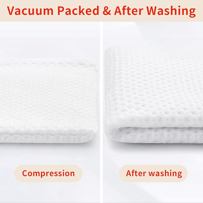 Homaxy 100% Cotton Waffle Weave Kitchen Dish Towels, Ultra Soft Absorbent Quick - Image 7
