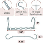 Mr. Pen- Space Saving Hangers for Clothes, Pastel Colors, Plastic Multi Clothes - Image 3