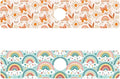 2 Pack Cute Rainbow Sink Splash Guard Faucet Mat Boho Rainbow Butterfly Super by Unknown