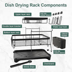 LIYI Dish Drying Rack, Large Dish Rack - Image 7