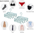 Foldable Clip Hangers with 26 Drying Clips, Underwear Hanger with Clips - Image 2