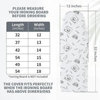 Seiritex Over The Door Ironing Board Cover 14 x 42 inch, Thick Padding and Heat - Image 5