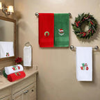 3 Pcs Merry Christmas Hand Towels - Image 2