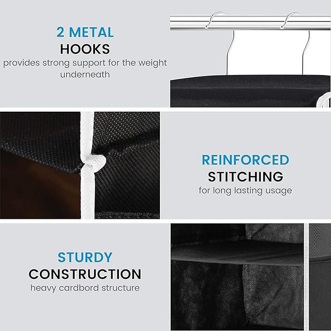 ZOBER Hanging Closet Organizer, 5-Shelf - Image 5