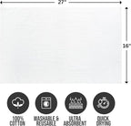 24 Pack Premium Hand Towels – 100% Cotton, Soft & Highly Absorbent – 16x27 - Image 2