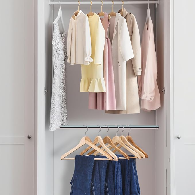 Hanging Closet Rod, 17-29In Adjustable Width and Up to 37In Height Adjustable - Image 6