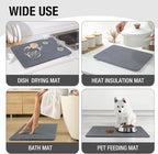 Large Stone Dish Drying Mat for Kitchen Counter, Heat Resistant - Image 7