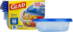 Glad GladWare Entrée Food Storage Containers, Medium Square by GladTrashFoodStorage