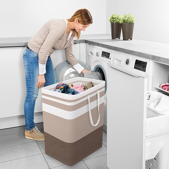 StorageRight Large Collapsible Laundry Basket Hamper - Image 6
