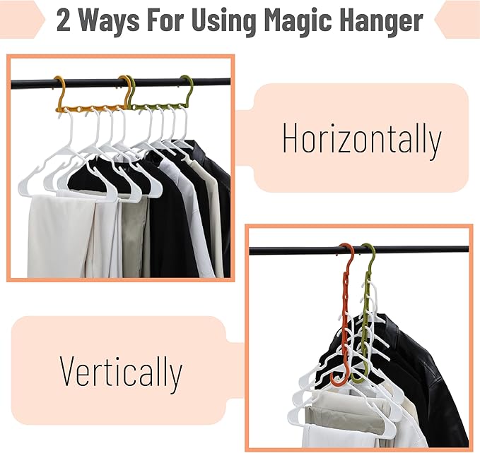 Mr. Pen- Space Saving Hangers for Clothes, Autumn Colors, Plastic Multi Clothes - Image 4