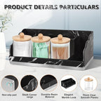 Marble Bathroom Countertop Organizer, Toothbrush Holders - Image 5