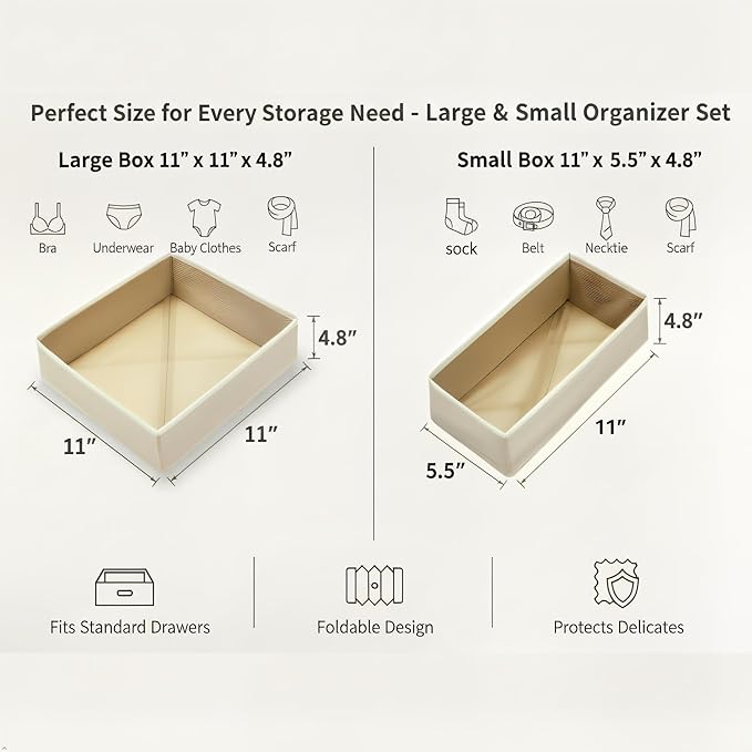 Underwear Drawer Organizer 2 Pack - Image 2