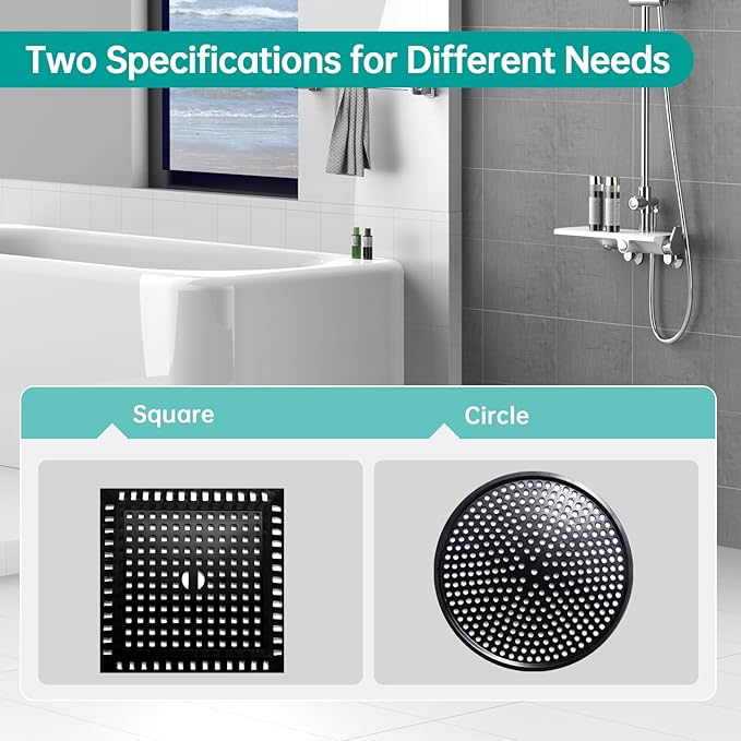 Shower Drain Hair Catcher, Bathtub & Sink Drain Hair Catcher, Anti-Clog Shower - Image 6