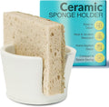 Elevated Lifestyle Ceramic Sponge Holder – Sink Caddy Organizer, Decorative by ShopElevatedLifestyle