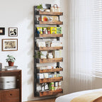 8-Tier Over The Door Pantry Organizer, Heavy-Duty Metal Wall Mount or Hanging - Image 5
