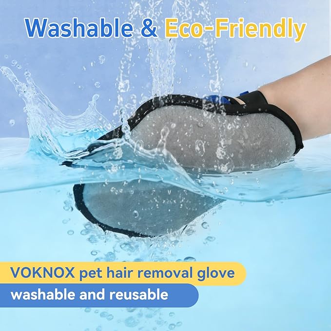 Pet Hair Removal Glove for Dogs & Cats, Electrostatic Five-Finger Hair Remover - Image 8