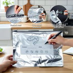 40PCS Reusable Aluminum Foil Freezer Bags, Sealable Stand-Up Zipper Storage Bags - Image 2
